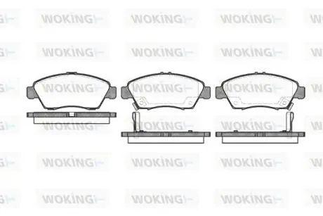 P518302 Колодки гальмівні WOKING підбір по vin на Brocar