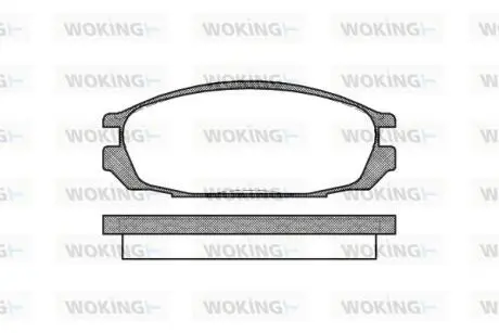 P392300 Колодки тормозные WOKING підбір по vin на Brocar