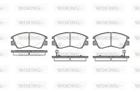 P375302 Колодки гальмівні WOKING подбор по vin на Brocar