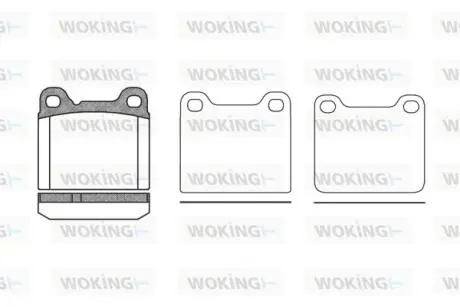P357320 Колодки гальмівні WOKING підбір по vin на Brocar