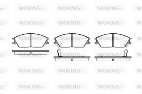 P324302 Колодки тормозные WOKING підбір по vin на Brocar