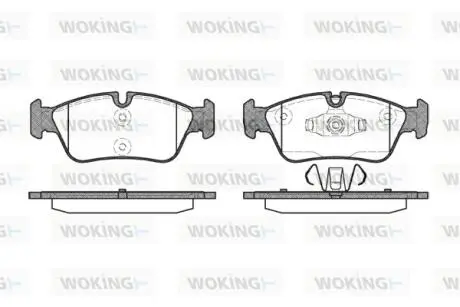 P284360 Колодки гальмівні WOKING підбір по vin на Brocar