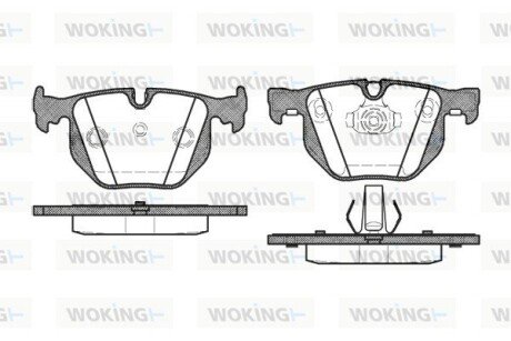 P281340 Колодки гальмівні WOKING подбор по vin на Brocar