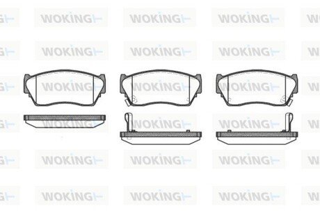 P264302 Колодки гальмівні WOKING підбір по vin на Brocar