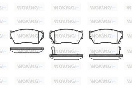 P264302 Колодки гальмівні WOKING підбір по vin на Brocar