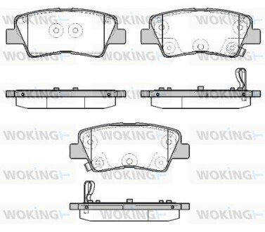 P1907312 Колодки гальмівні WOKING подбор по vin на Brocar