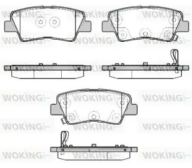 P1907312 Колодки гальмівні WOKING подбор по vin на Brocar