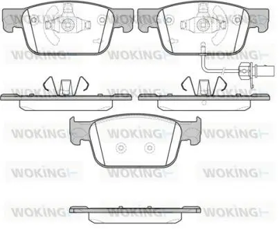 P1792301 Колодки гальмівні WOKING підбір по vin на Brocar