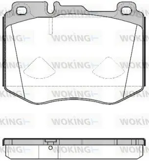 P1704300 Колодки гальмівні WOKING підбір по vin на Brocar