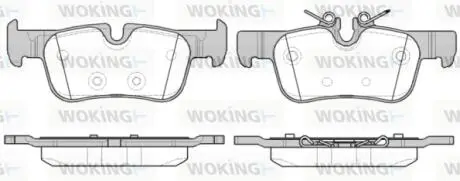 P1473300 Колодки гальмівні WOKING підбір по vin на Brocar