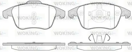 P1349330 Колодки гальмівні WOKING подбор по vin на Brocar