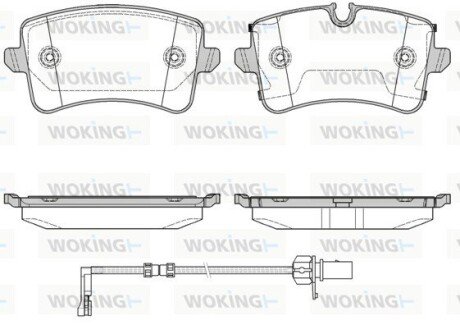 P1243320 Колодки гальмівні WOKING підбір по vin на Brocar