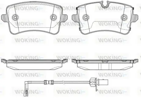 P1243320 Колодки гальмівні WOKING підбір по vin на Brocar