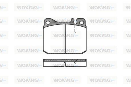 P110320 Колодки тормозные WOKING подбор по vin на Brocar