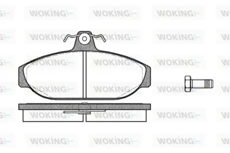 P056300 Колодки гальмівні WOKING підбір по vin на Brocar