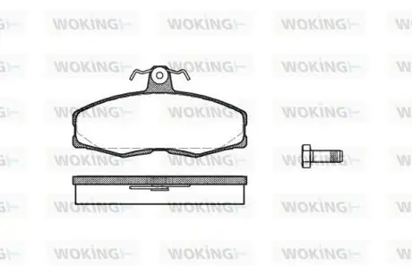 P054300 Колодки тормозные WOKING підбір по vin на Brocar