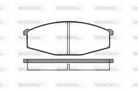 P029300 Колодки гальмівні WOKING підбір по vin на Brocar