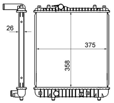 CR837000S Радіатор охолодження MAHLE / KNECHT підбір по vin на Brocar