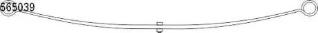 1056503900 Рессора листовая Ford Transit FY/GY (99-06) CS Germany підбір по vin на Brocar