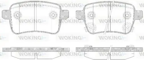 P1550312 Колодки тормозные WOKING подбор по vin на Brocar