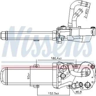 989412 Радіатор віпрацьованних газів VW JETTA (2005) 2.0 TDI (вир-во Nissens) NISSENS підбір по vin на Brocar