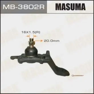 MB3802R Опора кульова (MB-3802R) MASUMA MASUMA підбір по vin на Brocar