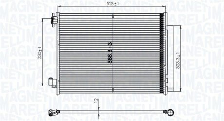 BC823 Конденсер кондиціонера MAGNETI MARELLI підбір по vin на Brocar