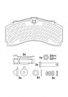 2924605390 Колодки гальмівні(комплект на вісь) JURID підбір по vin на Brocar