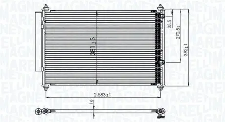 BC850 Конденсер кондиціонера MAGNETI MARELLI підбір по vin на Brocar