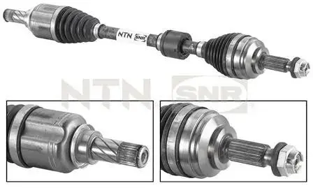DK55053 Привідний вал SNR NTN підбір по vin на Brocar