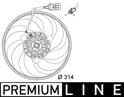 CFF118000P Вентилятор MAHLE / KNECHT підбір по vin на Brocar