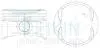 30109050 Поршни ремонт +0.50mm (к-кт на мотор) Chevrolet Spark M300 Aveo 1.2L B12D1 TEIKIN підбір по vin на Brocar