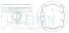 Поршни ремонт (+0.25мм) (к-кт на мотор) HONDA D16A6-II 38173025