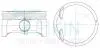 Поршни ремонт +0.25mm (к-кт на мотор) Mazda6 GH 2.0 42216025