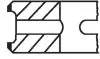 14572N0 Кільця поршневі (1cyl) KOMPRESSOREN D 78.00 (2.5/2.5/4) MAHLE / KNECHT підбір по vin на Brocar