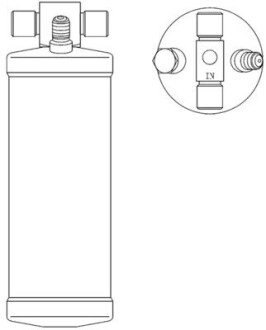 AD55000S Осушувач кондиціонера, DAF CF65/75/85/XF95/105 MAHLE / KNECHT підбір по vin на Brocar