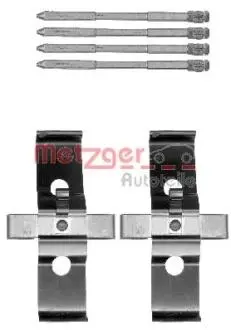 1091796 Комплектующие, колодки дискового тормоза METZGER підбір по vin на Brocar