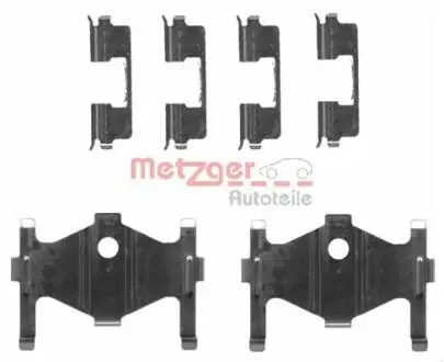 1091710 Комплектующие, колодки дискового тормоза METZGER підбір по vin на Brocar