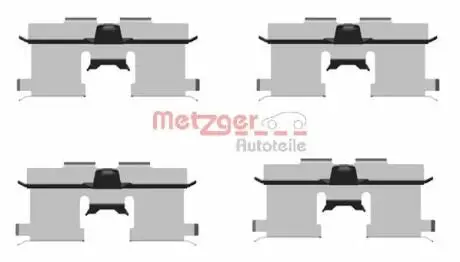 1091692 Комплектующие, колодки дискового тормоза METZGER підбір по vin на Brocar