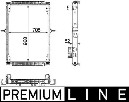 CR892000P Радіатор охолодження, RENAULT KERAX MAHLE / KNECHT подбор по vin на Brocar