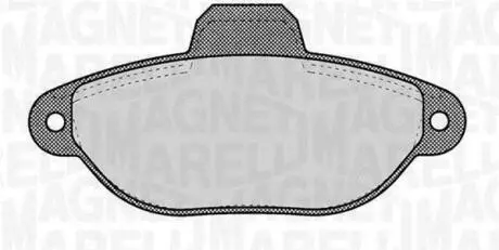 363916060220 Колодки гальмівні дискові, комплект MAGNETI MARELLI підбір по vin на Brocar