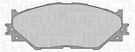 363916060637 Колодки гальмівні дискові, комплект MAGNETI MARELLI подбор по vin на Brocar