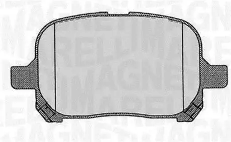 363916060597 Колодки гальмівні дискові, комплект MAGNETI MARELLI подбор по vin на Brocar