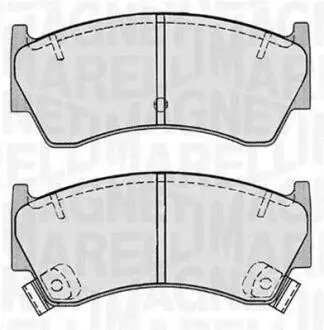 363916060518 Колодки гальмівні дискові, комплект MAGNETI MARELLI підбір по vin на Brocar