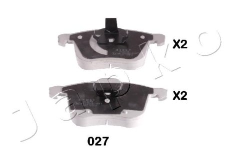 50027 Колодки гальмівні дискові, комплект JAPKO подбор по vin на Brocar