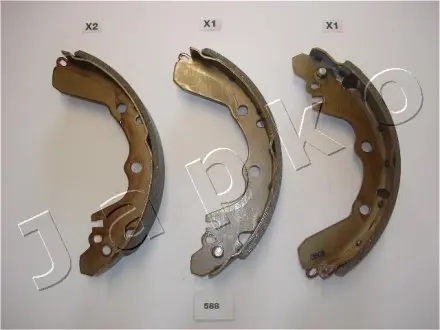 55588 Комплект тормозных колодок JAPKO підбір по vin на Brocar