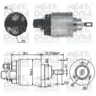 46004 Ведуча шестерня стартера MEAT&DORIA подбор по vin на Brocar