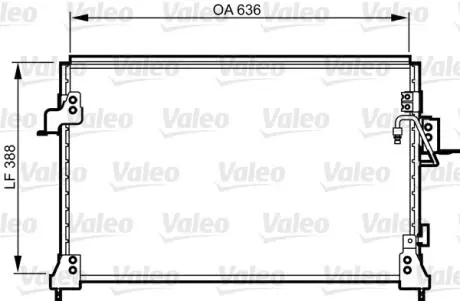 818025 Конденсатор, кондиционер VALEO підбір по vin на Brocar