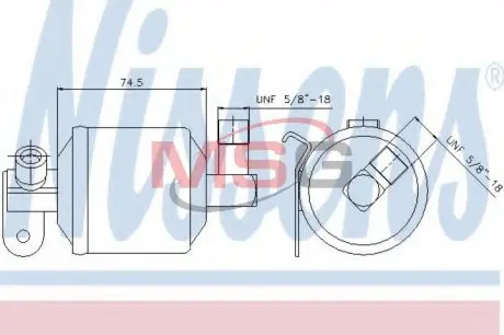 95204 Осушитель, кондиционер NISSENS підбір по vin на Brocar