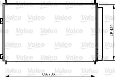 814204 Радіатор кондиціонера VALEO підбір по vin на Brocar